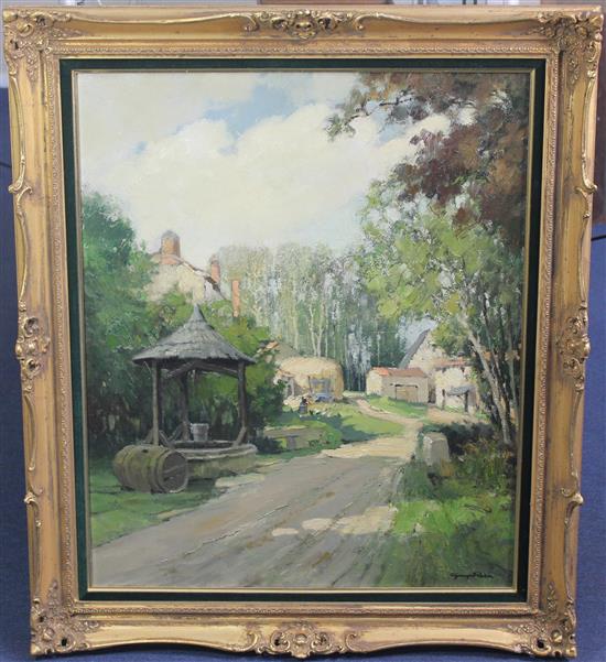§ Georges Charles Robin (French, 1903–2003) La Maillaudiere, 29 x 24in.